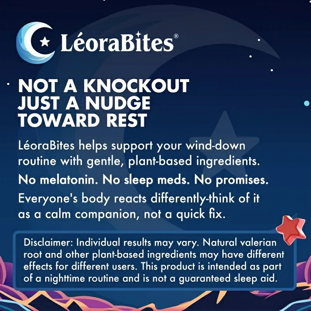 LéoraBites Natural Sleep Gummies - Strawberry Stars